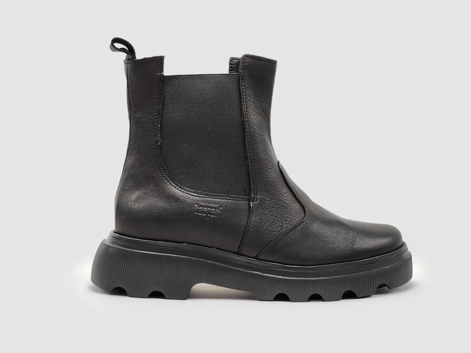 Lightweight Footwear Women's Modern Insulated Zip-Up Chelsea Leather Boots In Black