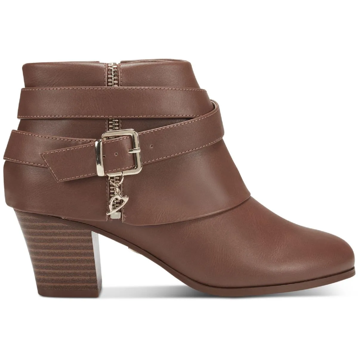 Tully Womens Faux Leather Strappy Ankle Boots easy to remove Weatherproof Seam