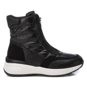 Women's Sporty Ankle Boots In Black Date Ready Snow Grip
