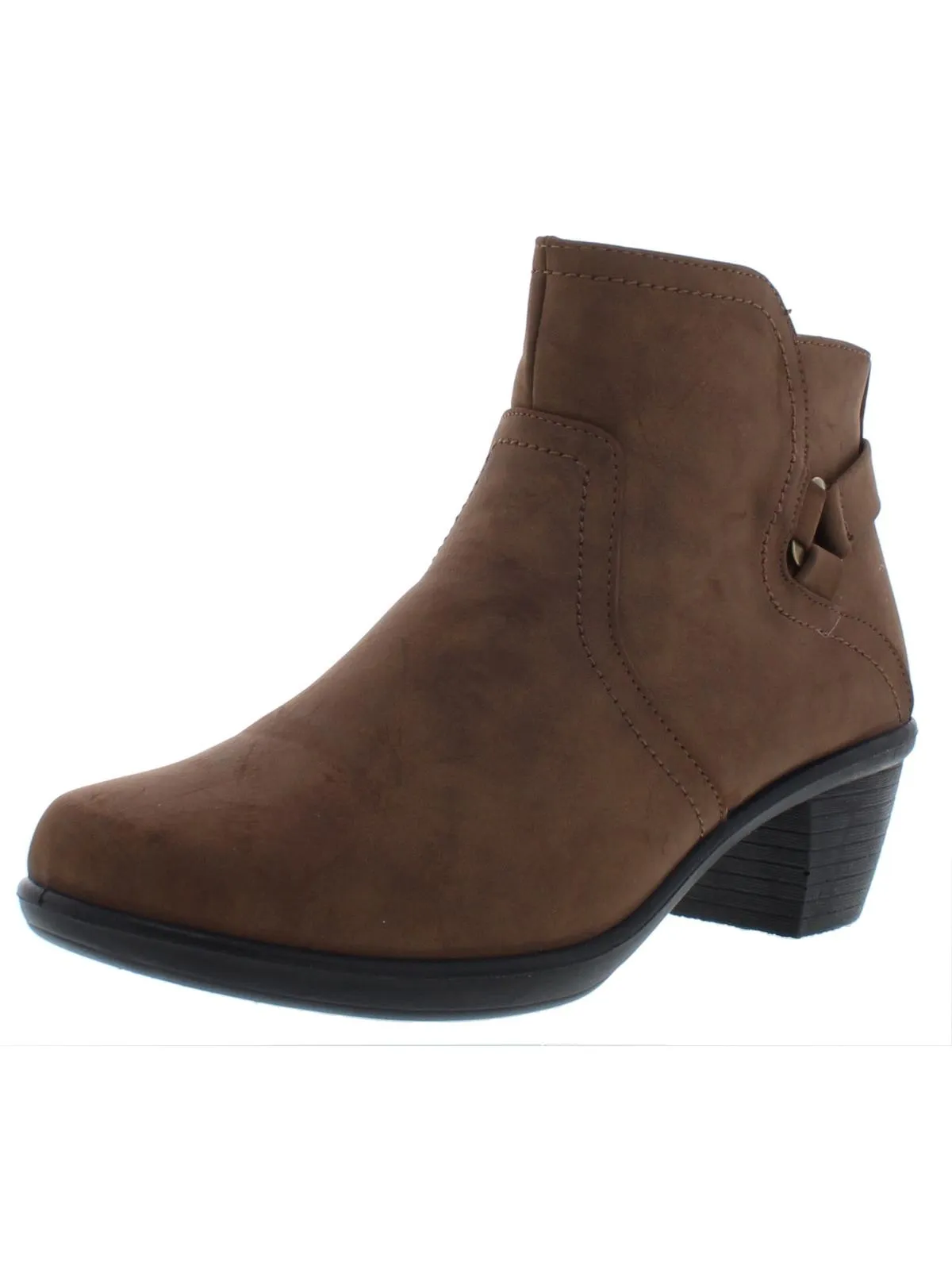 Airy Feel Premium Protection Dawnta Womens Faux Leather Heels Booties