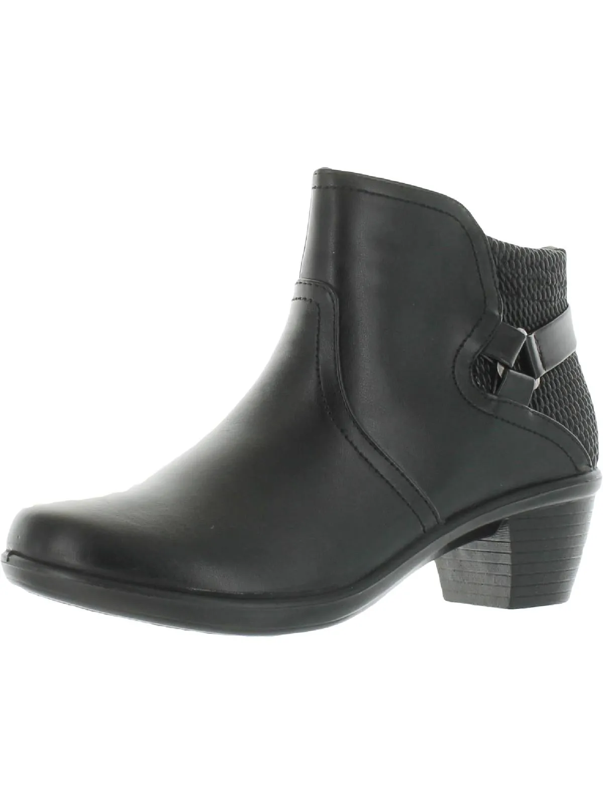 Cozy Interior Everyday Style Dawnta Womens Faux Leather Heels Booties