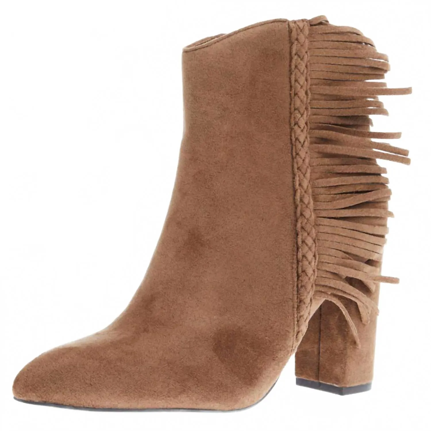 Women's Westboud Ankle Boots In Camel Suede Breathable mesh panel