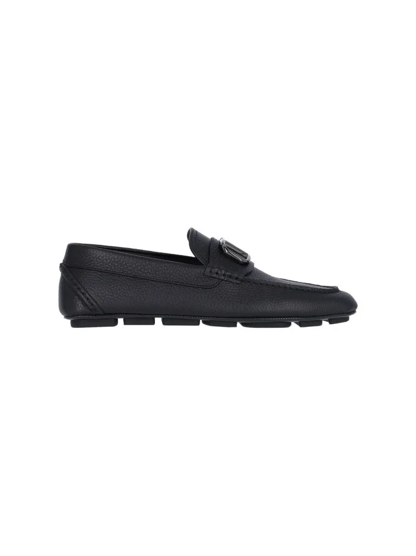 Relax Step Shoes Vlogo' Moccasins ?C Black