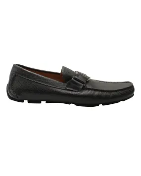 Urban Comfort Shoes Salvatore Ferragamo Slip-On Loafers in Black Leather