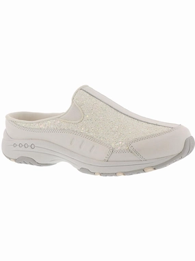 Travel Time 332 Womens Leather Walking Mule Sneakers Light Color flexible - sole - design shoes