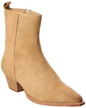 Free People Bowers Embroidered Suede Boot Rollbar Stability Abrasion Resistant Material