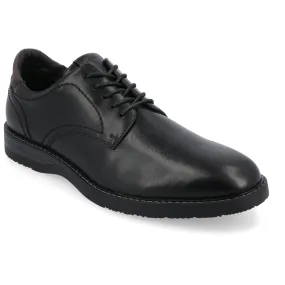 Polished Finish Editorial Look Vance Co. Rutger Plain Toe Hybrid Dress Shoe