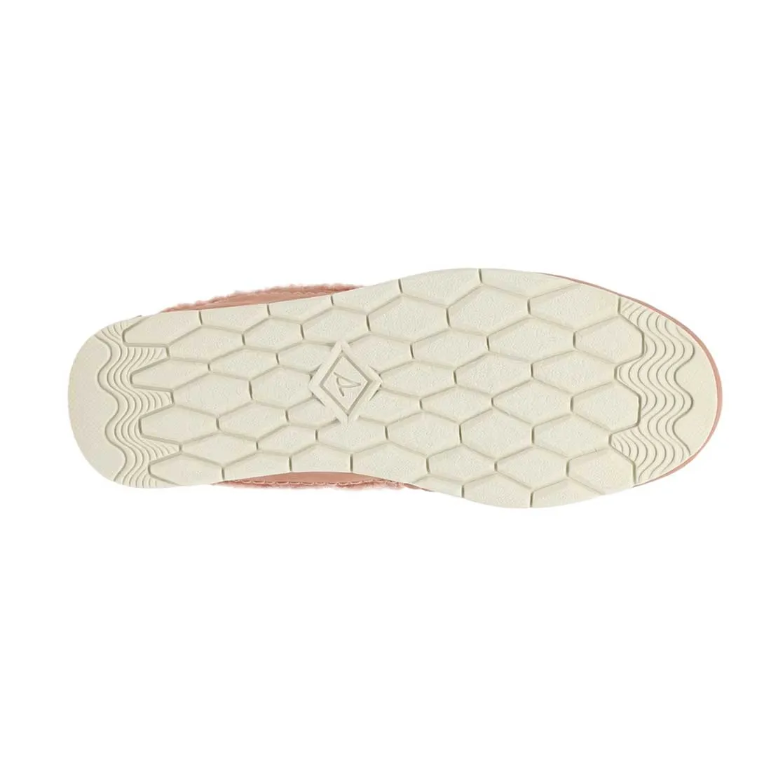 Elastic Material Sperry - Women's Leather Teddy Rose Moc-Sider Shoes (STS87925)