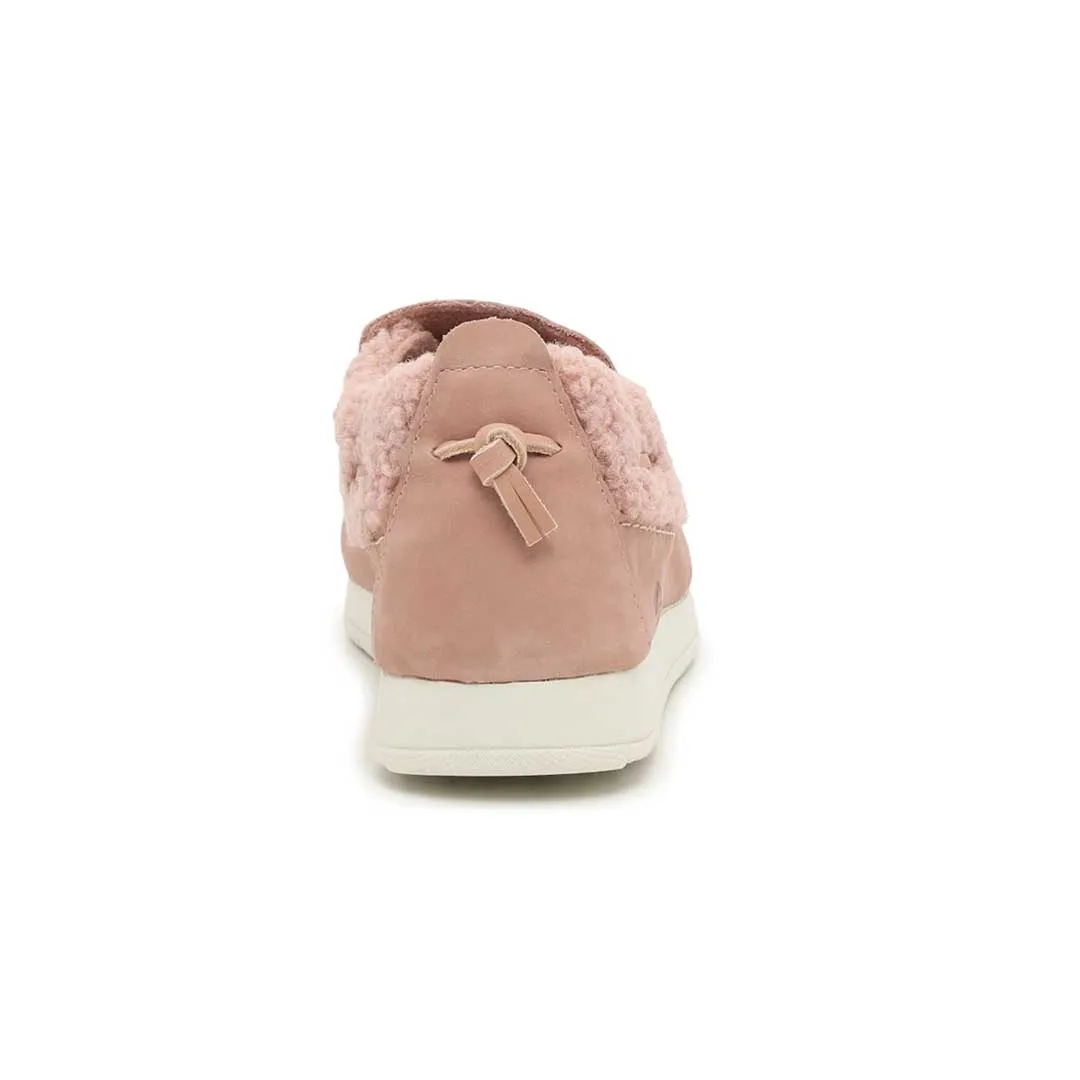 Basketball Ready Perforated Tongue Sperry - Women's Leather Teddy Rose Moc-Sider Shoes (STS87925)