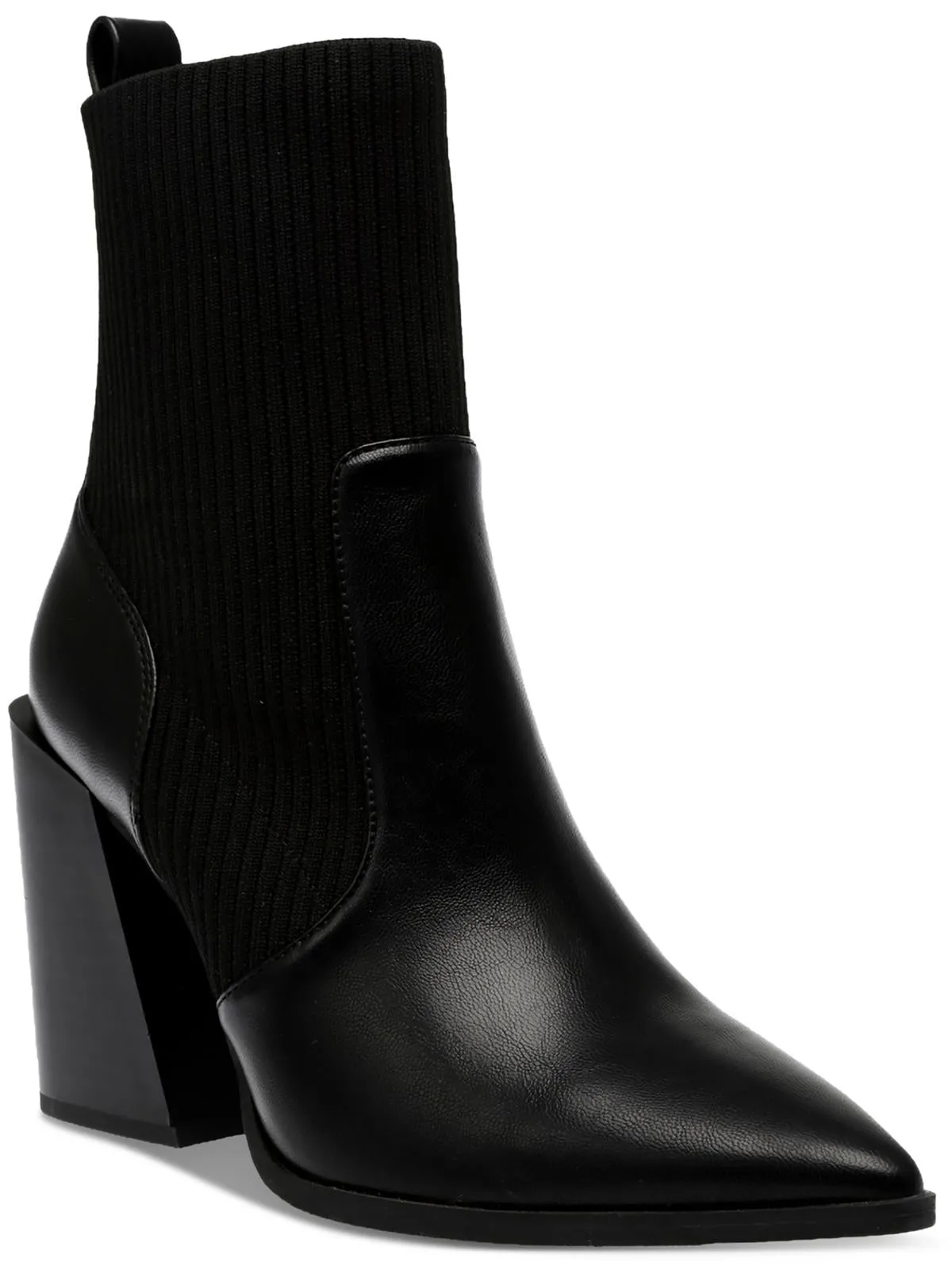 Trinityy Womens Faux Leather Ankle Booties Comfort footbed