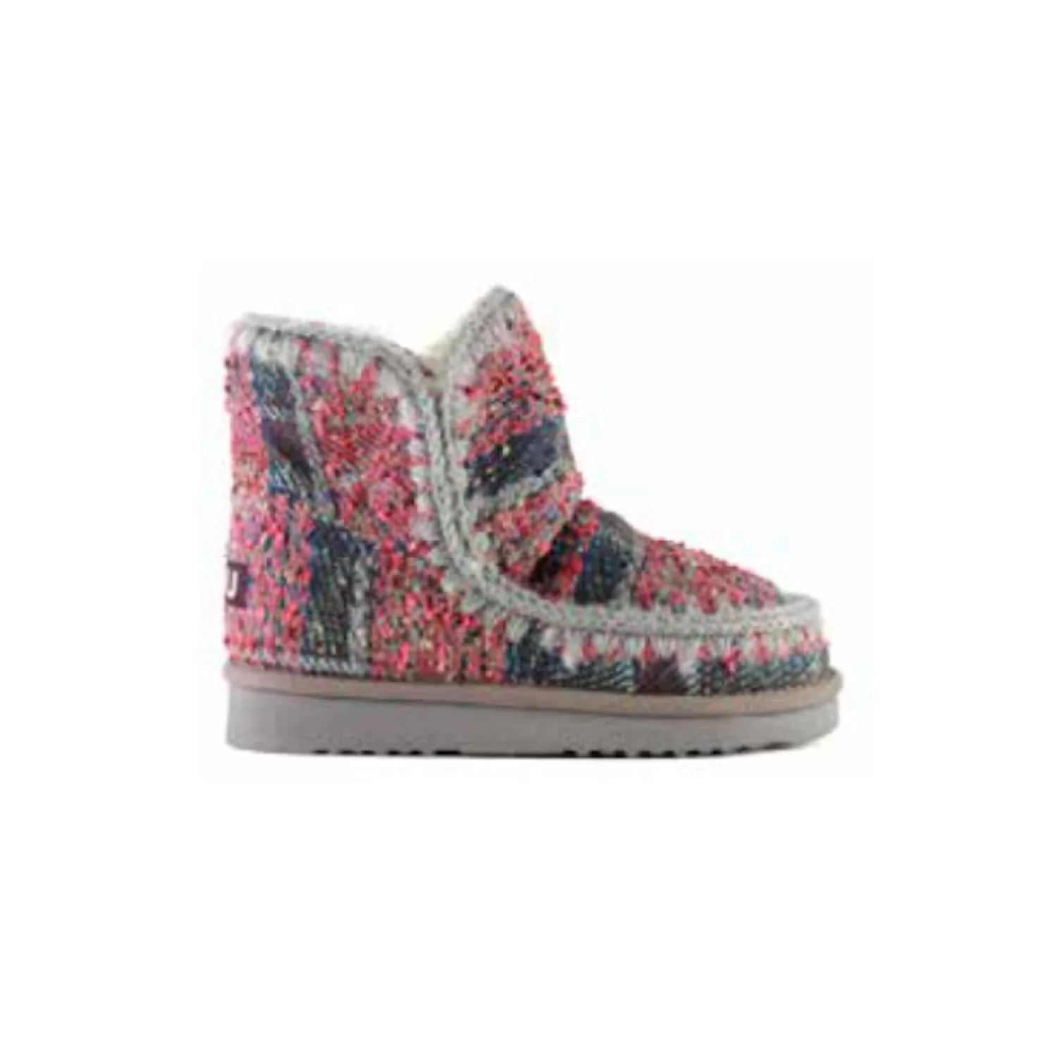 Tweed Eskimo Boot In Textile Pink Tweed Ergonomic Toe Box Urban Feel