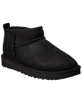 Padded Interior Windy Weather Crisp Edge UGG Classic Ultra Mini Suede & Shearling Boot