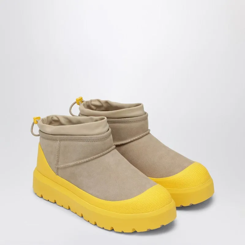 Shear Warm Long Walks Ugg Men's Classic Ultra Mini Weather Hybrid Boots Mustard