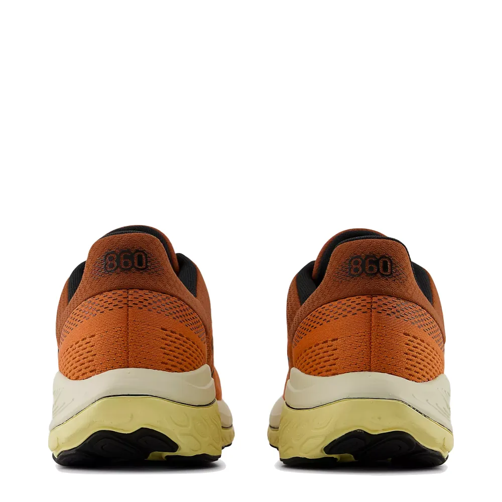 New Balance Men's Fresh Foam X 860v14 Sneaker in Infield Clay with Relic Brown and Black Impact Resistant Toe Guard