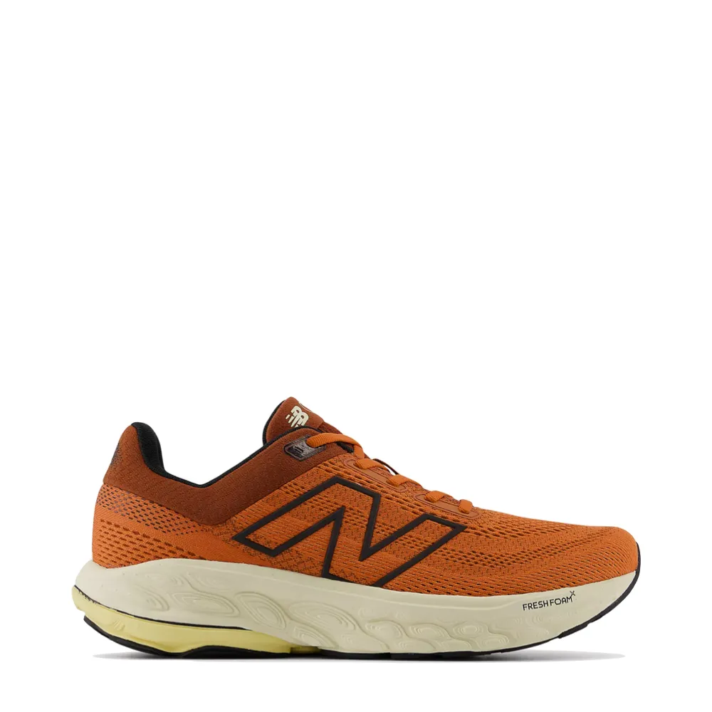Low Impact New Balance Men's Fresh Foam X 860v14 Sneaker in Infield Clay with Relic Brown and Black