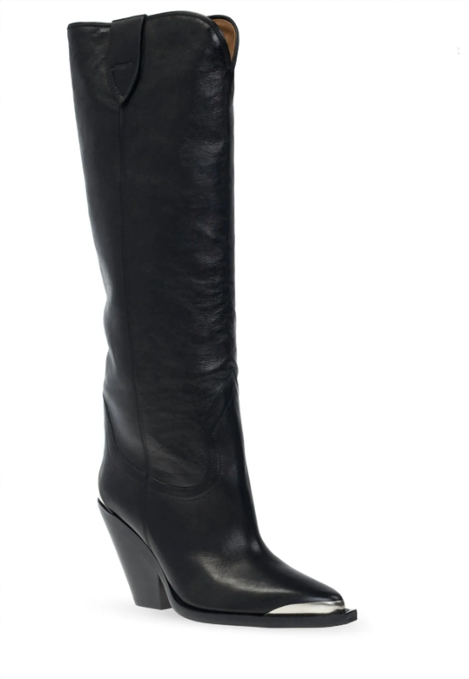 Pre-Loved Women Lomero Heeled Boots In Black Durable Grip