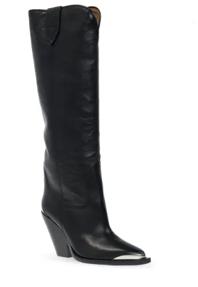 Pre-Loved Women Lomero Heeled Boots In Black Durable Grip