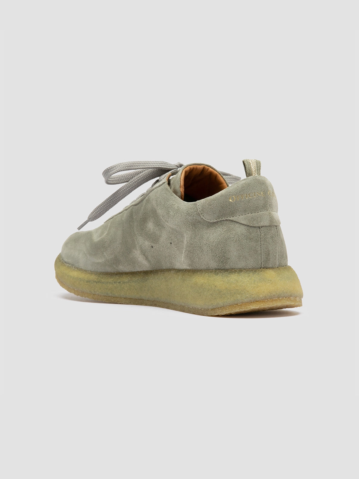 LEGEND 001 - Light Green Suede Low Top Sneakers Dynamic Heel Counter