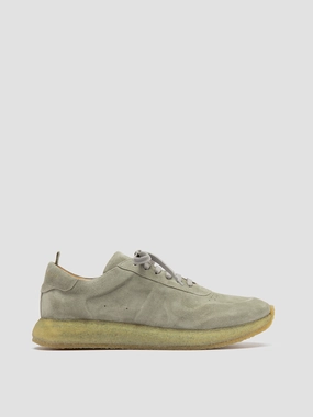LEGEND 001 - Light Green Suede Low Top Sneakers Foot Care