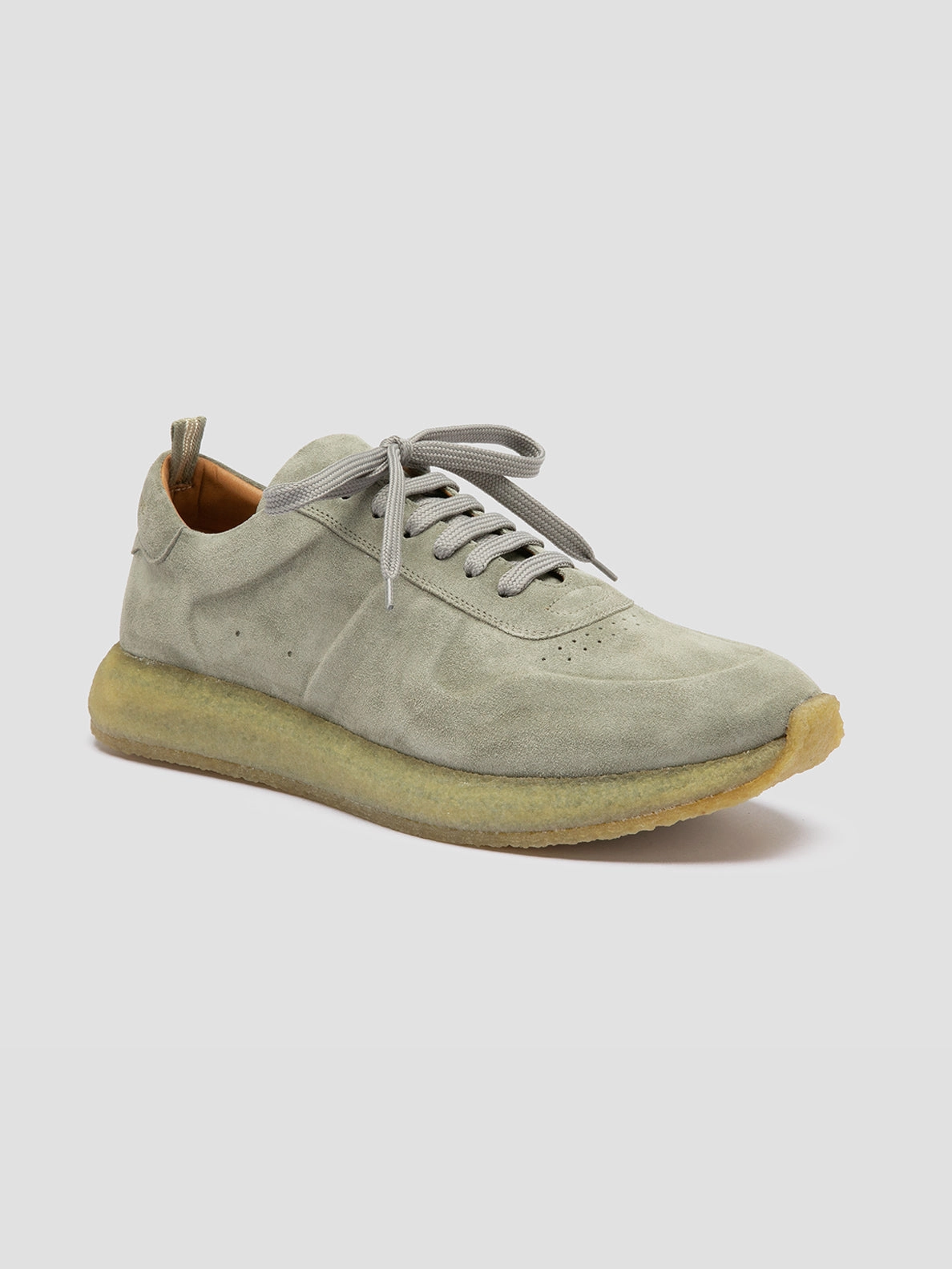 LEGEND 001 - Light Green Suede Low Top Sneakers Comfort Runner Elite Design