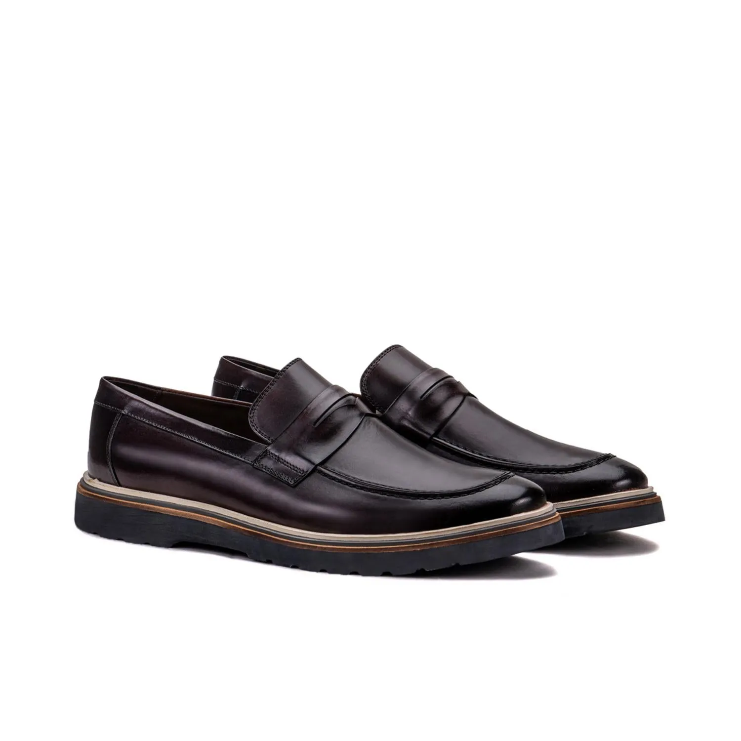 Quick Slip On Style Men's Ferraro Loafer In Wine