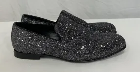 Wear All Day Easy Glide Fit Jimmy Choo Thame Loafers in Black Glitter