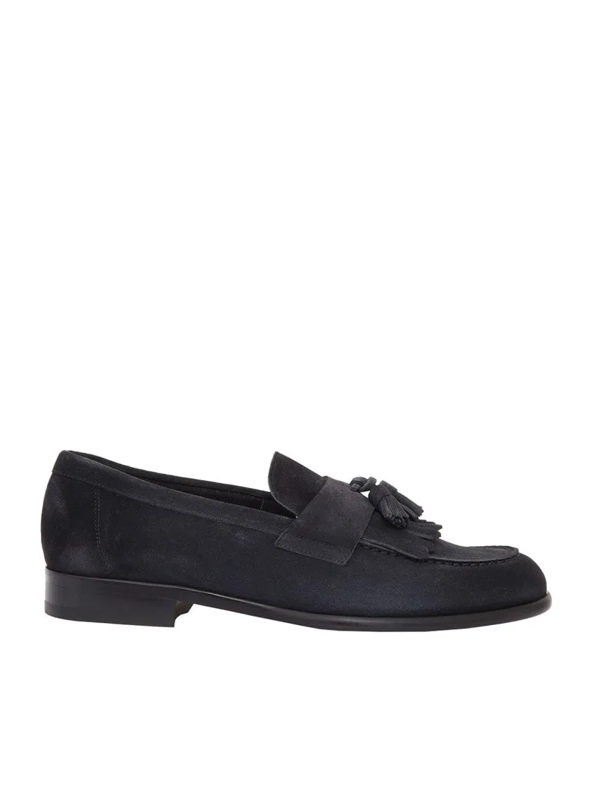Refined Black Calfskin Moccasin Loafers Slip Ready Fit Quick Step Shoes