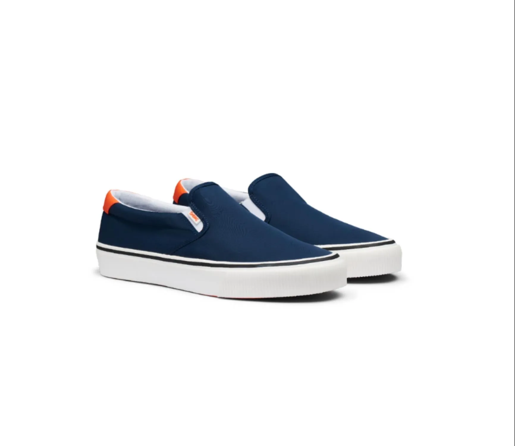 Minimalist Look Instant Walk Comfort Men's 24 Hour Slip On In Navy/orange/white