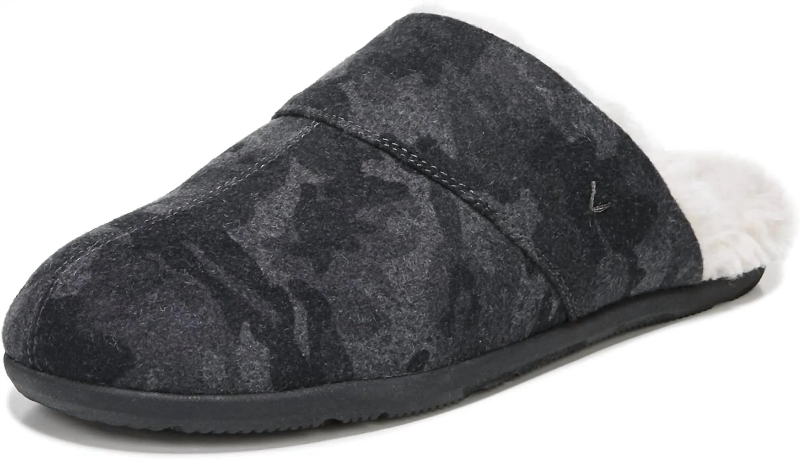 Men's Alfons Mule Slipper In Dark Shadow Chill Comfort Walk