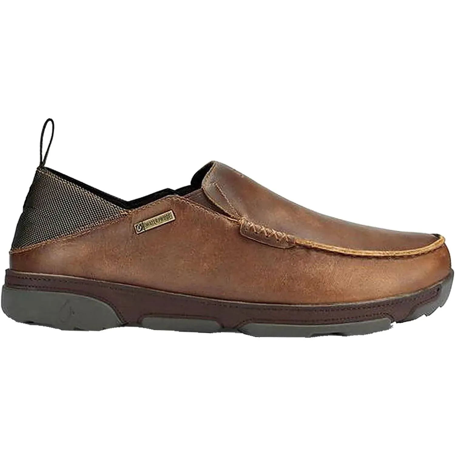 Quick Glide Men's Olukai Na'i Waterproof Shoe In Tan/espresso