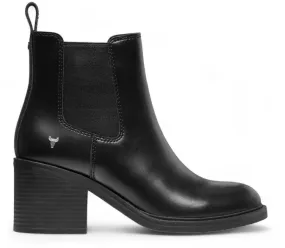 Easy Match Windsorsmith Black Classic Leather Chelsea Ankle Boots - Varsity