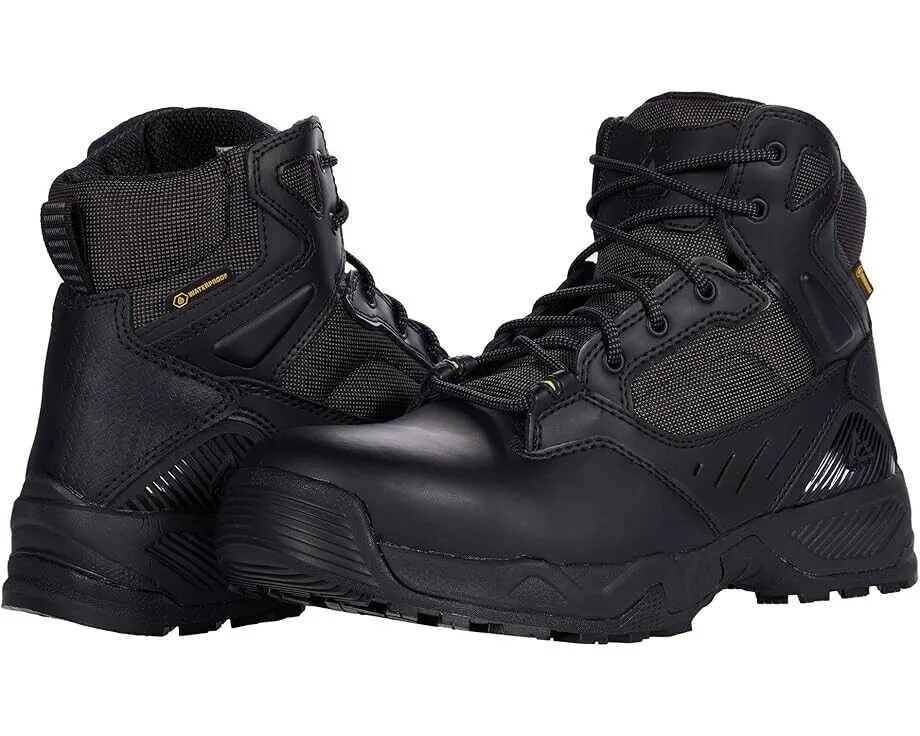 Protective Finish Morning Walk Ace Defender 6 NCT Work Boot Men's US 8.5 Black Leather Nano Toe Boots ZPO2068