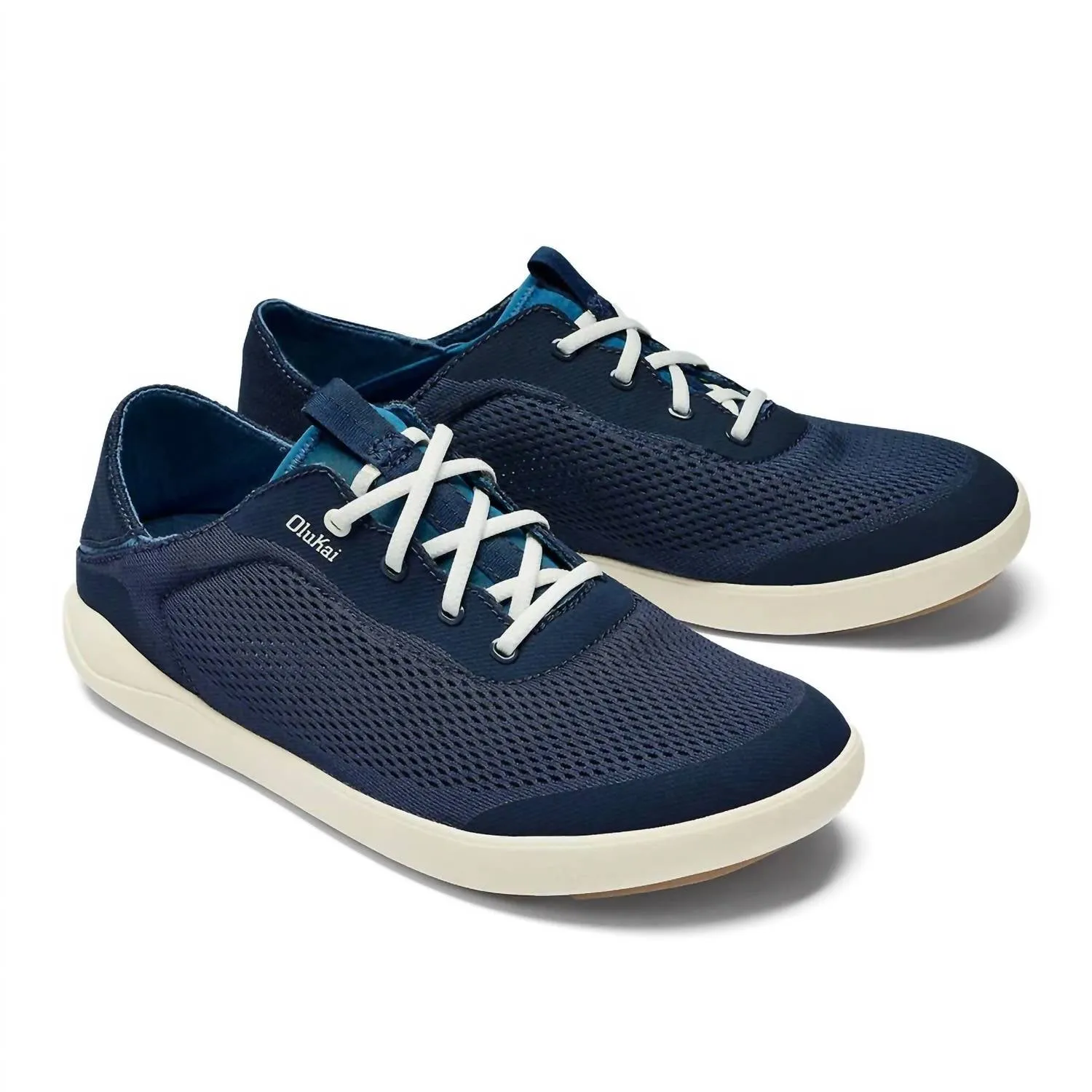 Easy Glide Easy Match Men's Moku Pae Boat Shoes In Trench Blue/off White