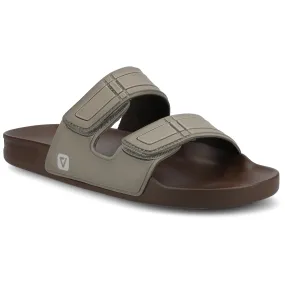 Vance Mario Comfort Adjustable Strap Slide-in Sandal Microfiber finish