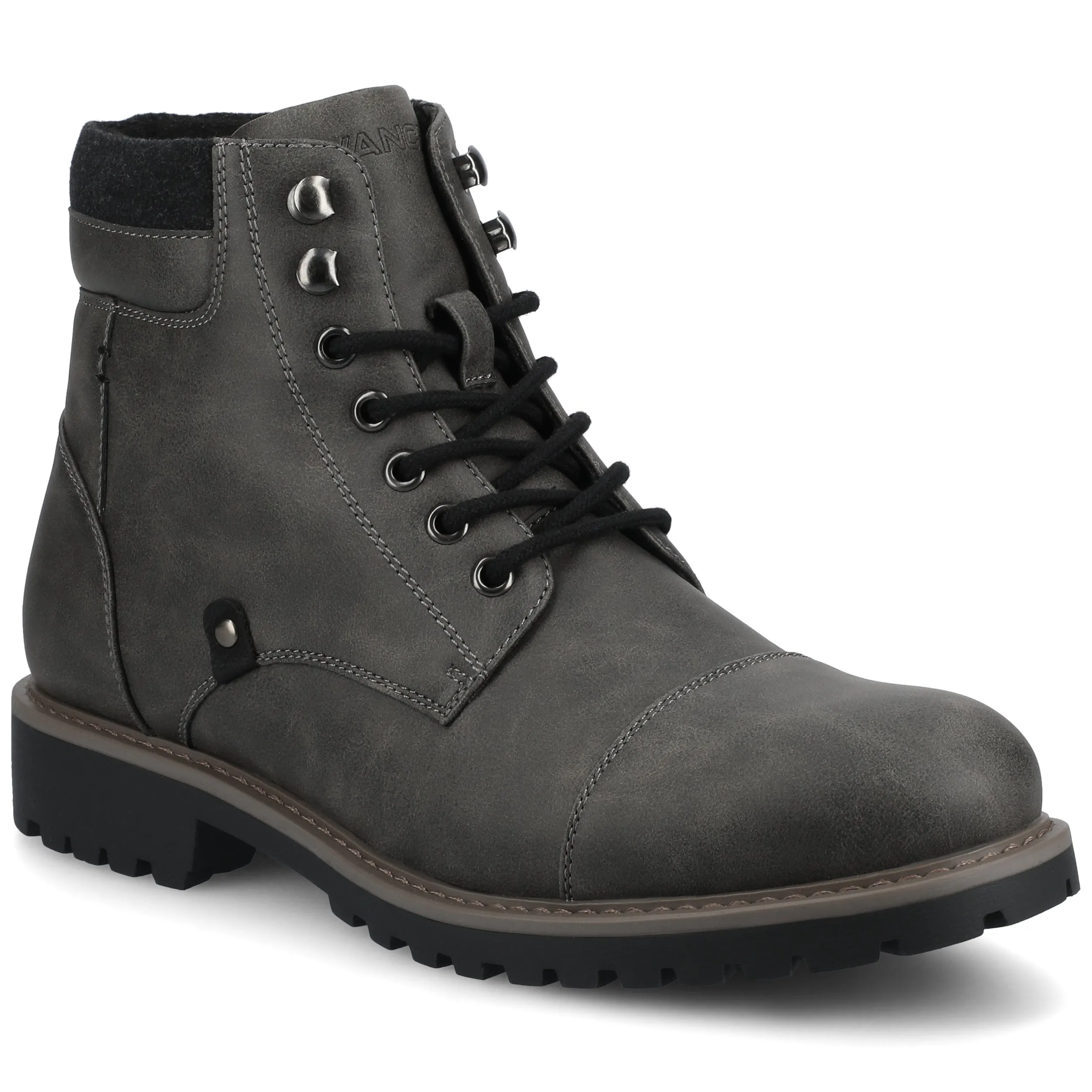 Vance Men's Yukkon Medium and Wide Width Cap Toe Boot Fresh Style High Traction Rough Terrain