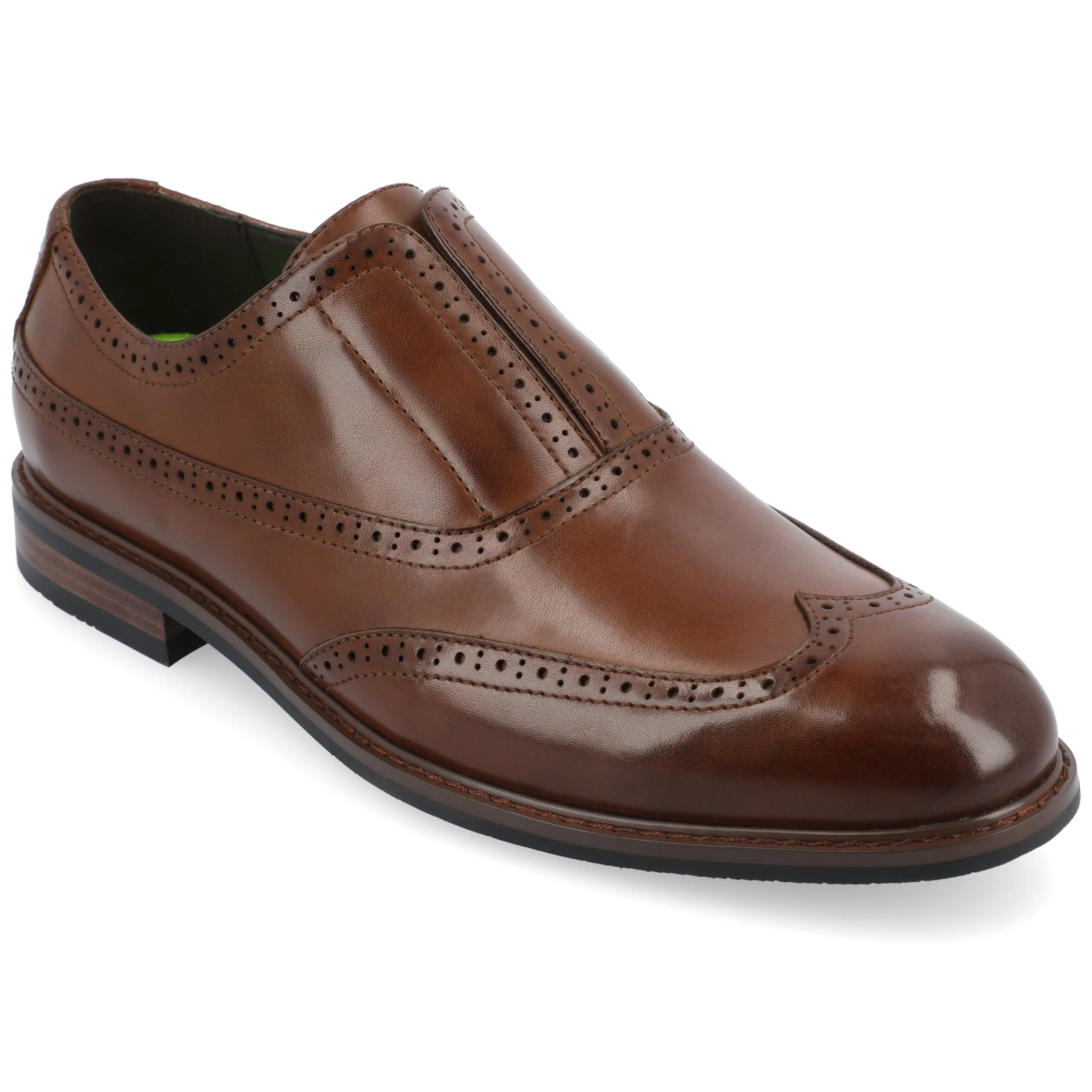 Vance Nikola Slip-on Oxford Shine Finish Comfortable Sole