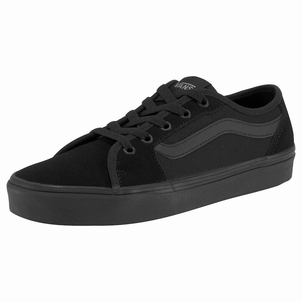 Vans Filmore Decon VN0A45NM Womens Black Canvas Low Top Skateboard Sneaker Shoes US Shoe Size: 6 adults