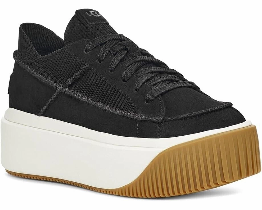 UGG Ez-Duzzit 1152717 Sneakers Women's US 9 Black Comfort Platform Shoes KHD1506 Compression Balanced Sole Hyper Compression Foam