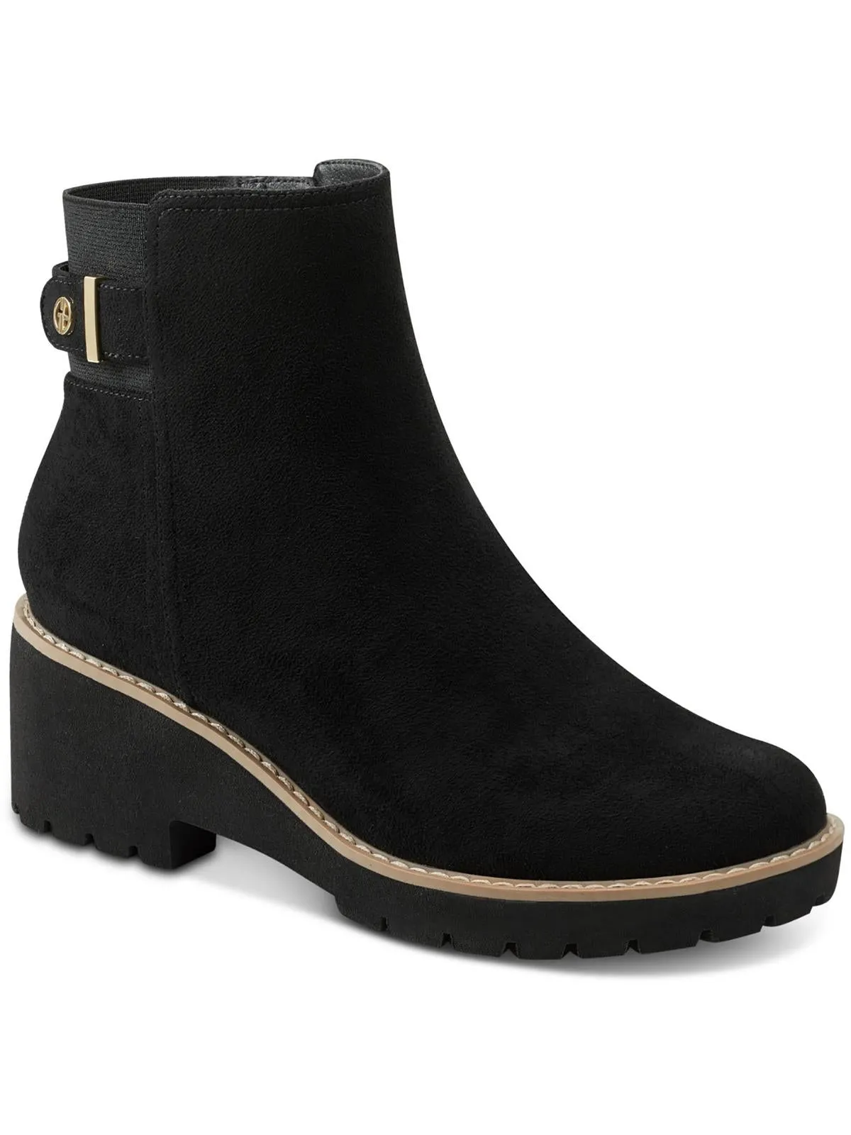 Quick Drying Snowy Path Warm Comfort Veda Womens Faux Suede Ankle Booties
