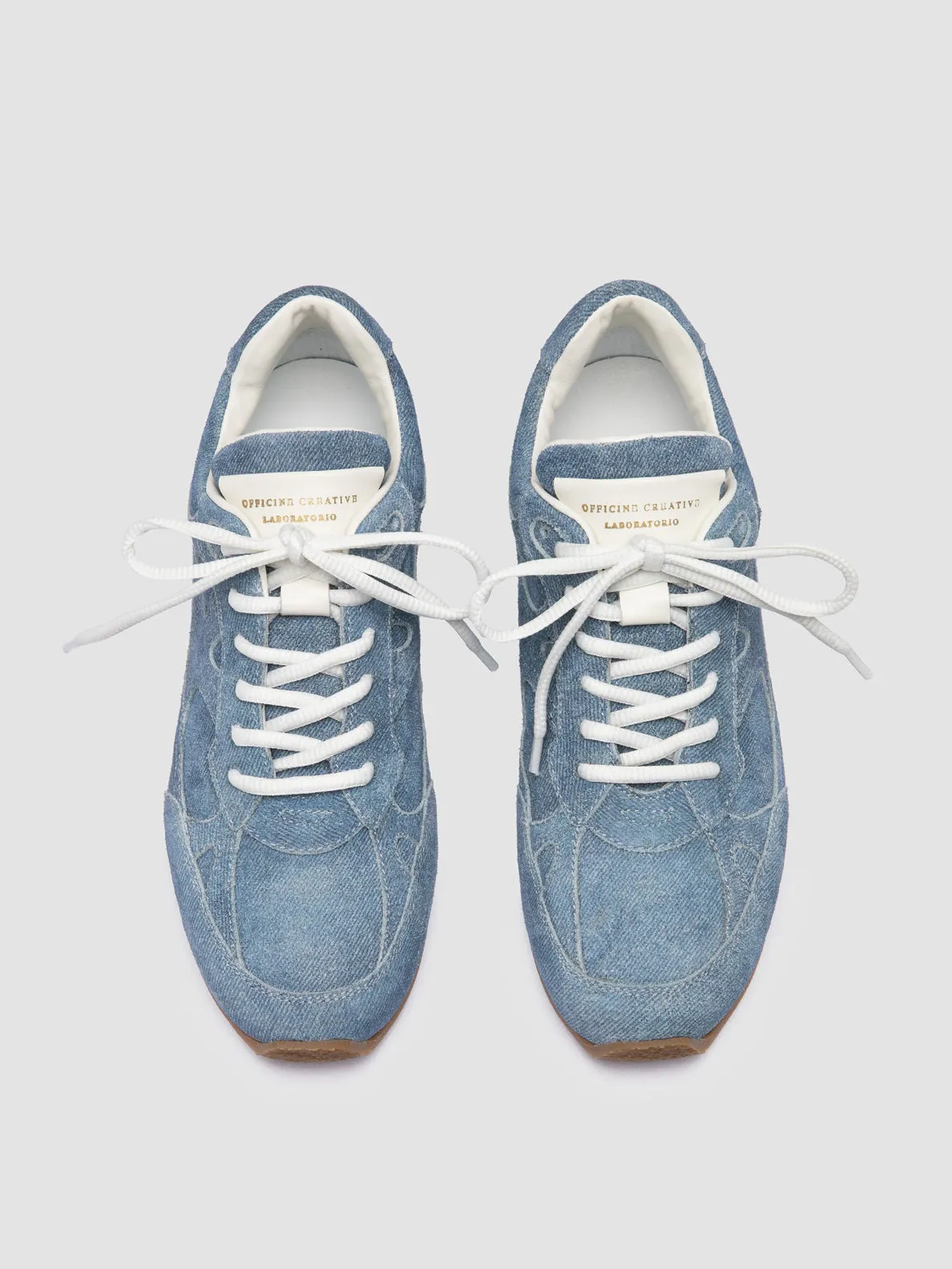 Breathable fabric Quick Outing AWAY 101 - Blue Suede Low Top Sneakers
