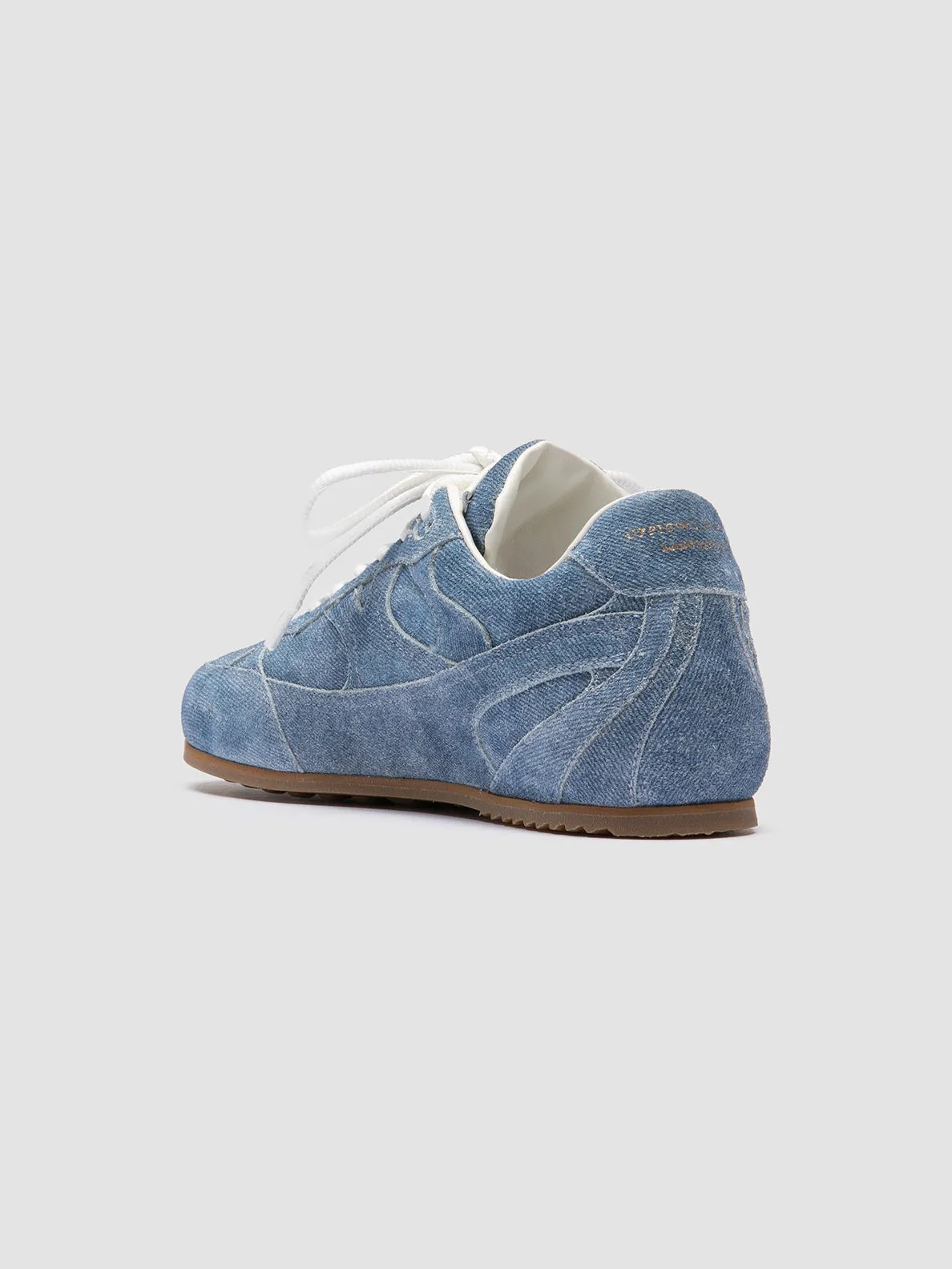 AWAY 101 - Blue Suede Low Top Sneakers Breath Option