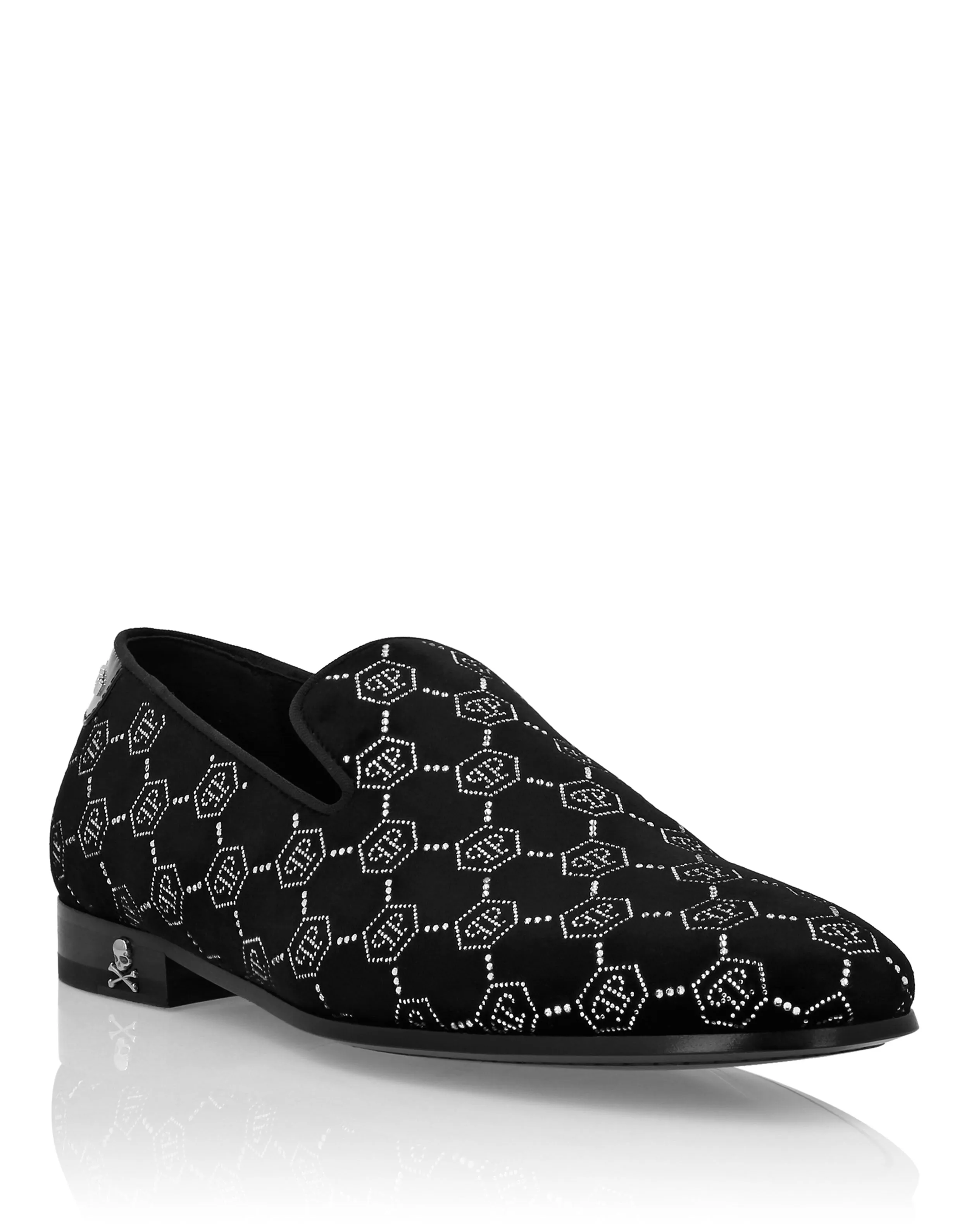 Quick Travel Walk Active Slip On Velvet Loafers Strass Monogram