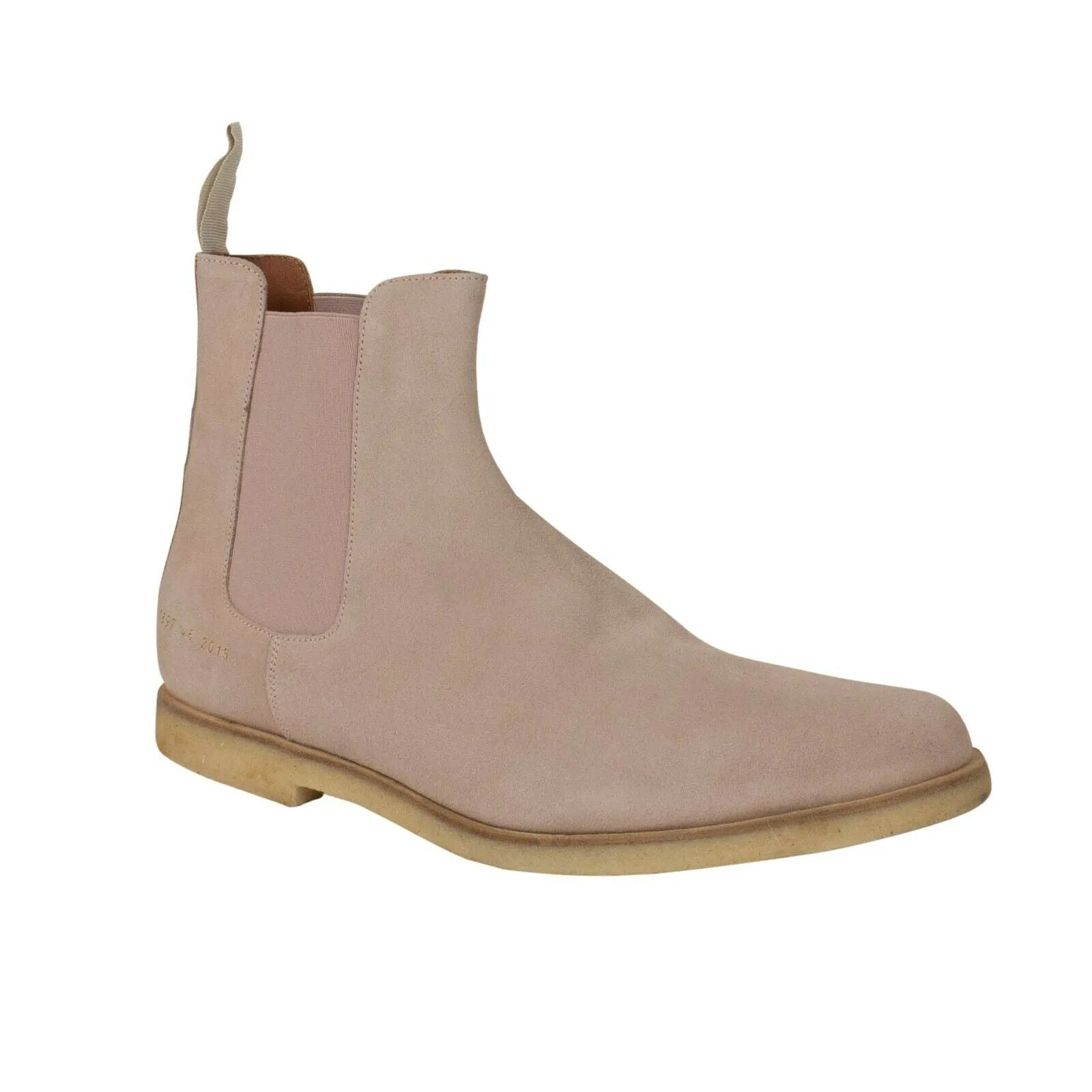 Breathable mesh panel SUEDE 'CHELSEA' BLUSH ANKLE BOOTS