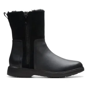 High-performance Women's Un Elda Mid Waterproof Boot In Black Combi
