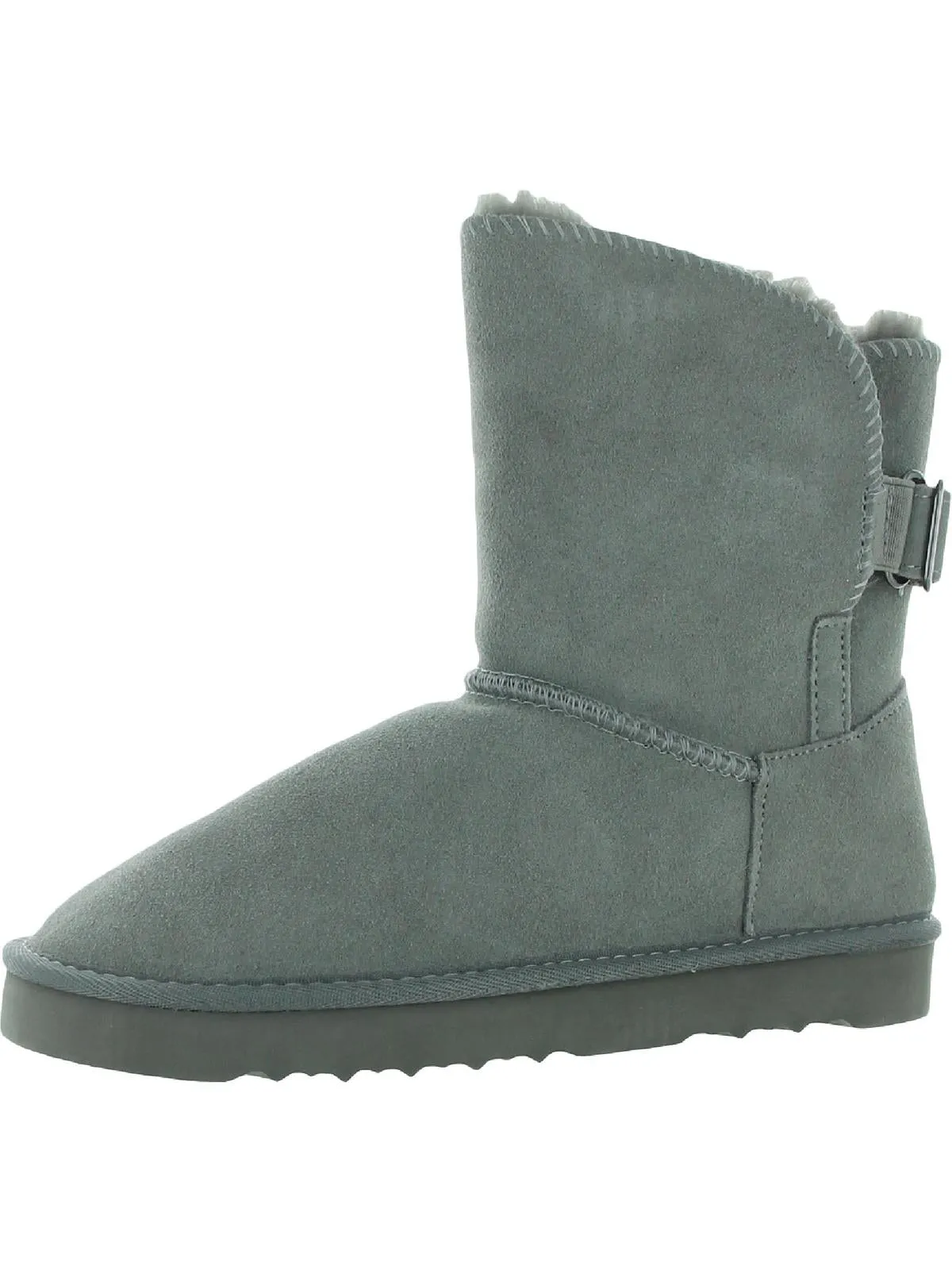Rugged Look Teenyy Womens Suede Pull On Ankle Boots
