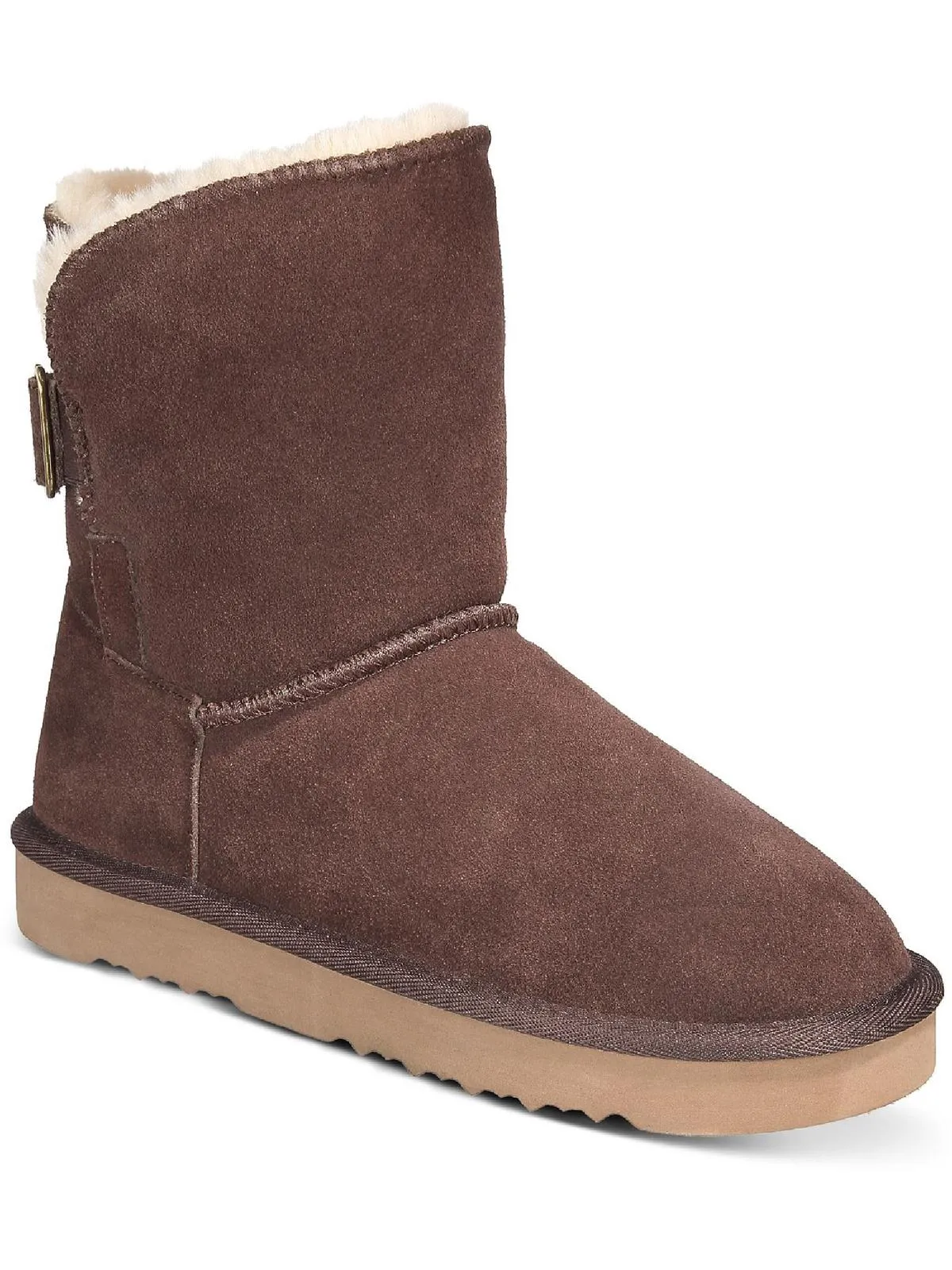 Comfortable Stride Teenyy Womens Suede Pull On Ankle Boots