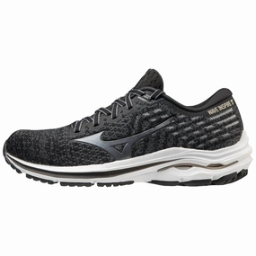 Women's Wave Inspire 17 Shoe In Black/platinum Gold fitness running shoes EVA - midsole - comfort - cushion shoes