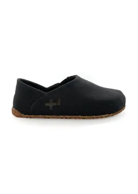 Men's Linen Espadrille In Nero On The Go Slip