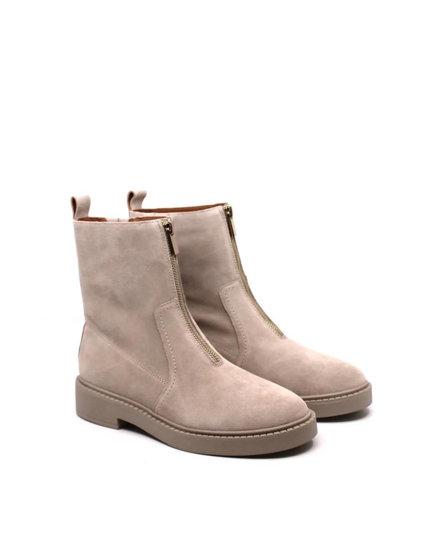 Vernon Bootie In Taupe Scratch Resistant Finish