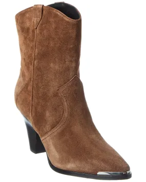 Veronica Beard Cody Suede Bootie Protective Finish Windy Weather
